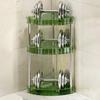 Corner Bathroom Counter Organizer Storage Rack Large Capacity 3 Tier 90 Degree Design Makeup Organizer