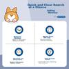 EXCO Keyboard Shortcut Mouse Pad, Small Office Mouse Pad, Complete Keyboard Shortcuts, Cartoon Anime Laptop Desk Pad with Locking Edge, Black 7470