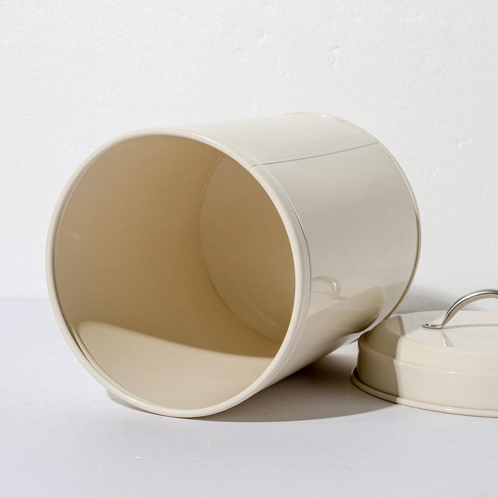 Металлический контейнер для хранения в винтажном стиле - Объем 3 л, Герметичная крышка