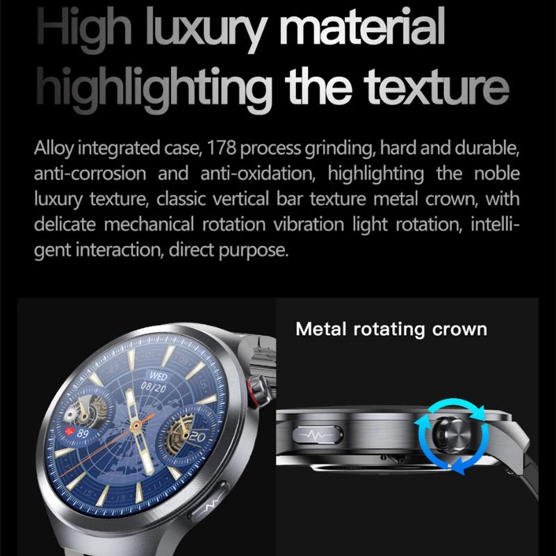 2025 New Health Trackr Uric Acid Blood Lipids Smart Watch Blood Pressure ECG+PPG Clock Body Analysis Smartwatchs Men Emotional Detection