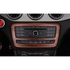 Peach Wood Grain Console CD Button Control Frame Trim For Benz GLA CLA 2013-