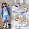 Осень 2025 новая детская обувь мальчики мягкая подошва дышащая повседневная обувь девочки модные универсальные кеды средние и старые дети прилив