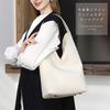 Guccio Leather Tote Leather Cowhide Elegant Square For Both Work and Casual Italy Bag, V-Line, Leather, One-Shoulder Bag, Design, Use, Women's