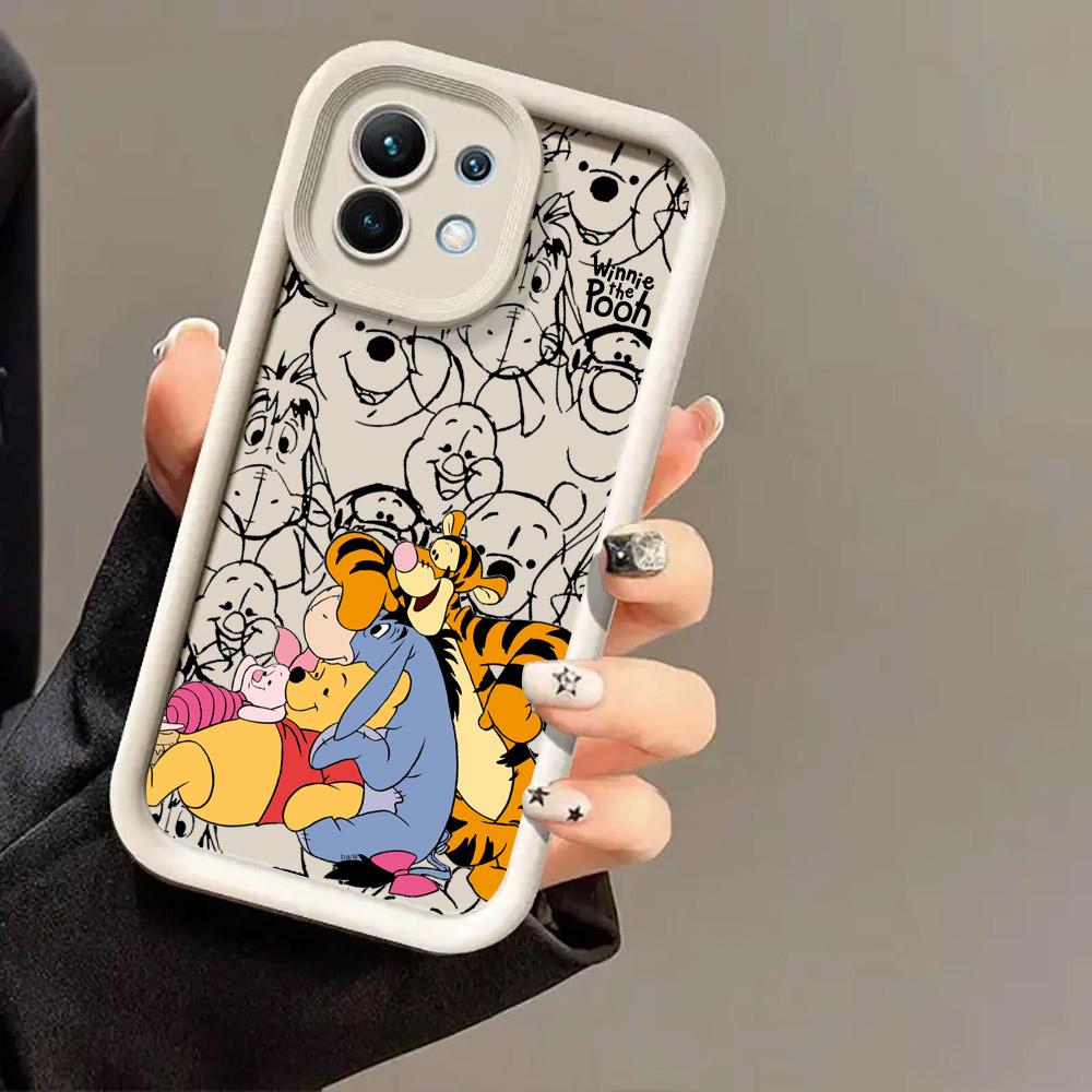 Winnie The Pooh Tigger Phone Case for Xiaomi Mi 13T 14T 15 15T Pro 17 Ultra Poco M7 M8 F8 F7 X6 X7 X8 Pro Max Shockproof Cover