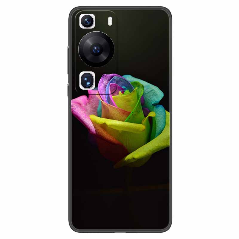 Мягкий чехол для Huawei P60 Pro Защитный TPU Черный Силиконовый Чехол для Huawei P60 P 60 Чехлы для Телефона P60Pro 6.67'' Модный Корпус