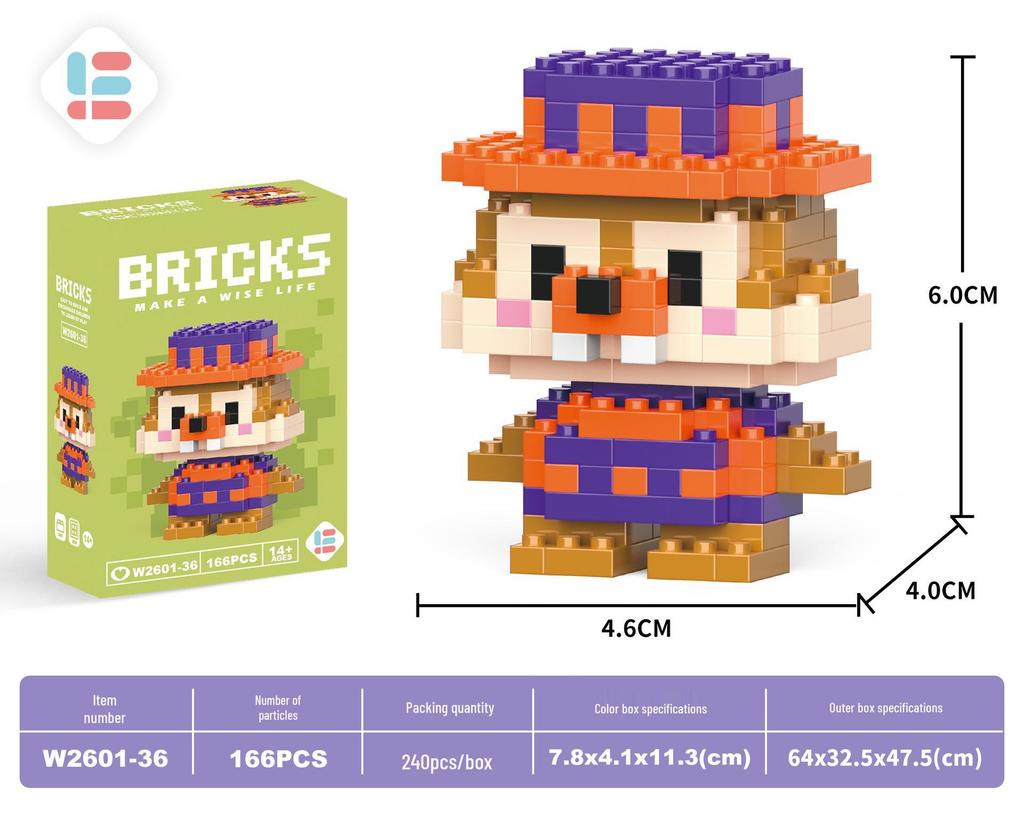 Игрушки-конструкторы из микрочастиц Деда Мороза: 60 видов, Блайнд-бокс, совместимый с Lego