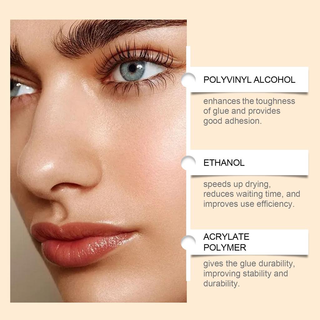 Ultra-strong Eyelash Glue Dries In Seconds And Maintains Long-lasting Adhesion For Various Types Of Eyelash Extensions 5ML