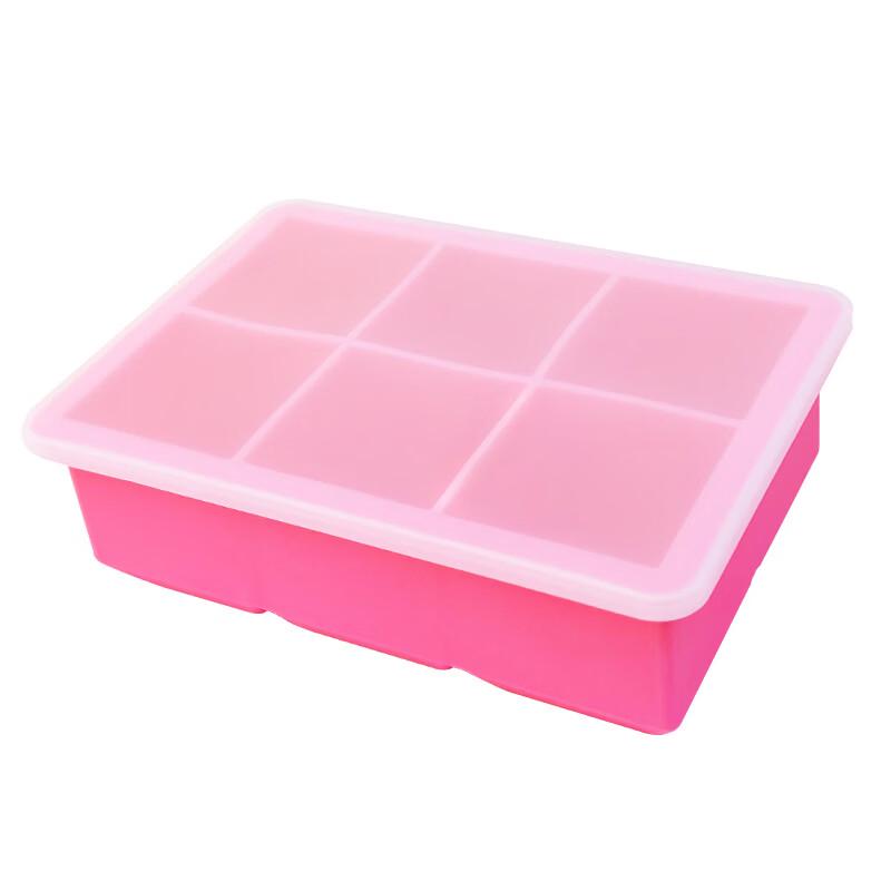 Силиконовая форма для больших кубиков льда Direen на 6 ячеек (2-Pack)