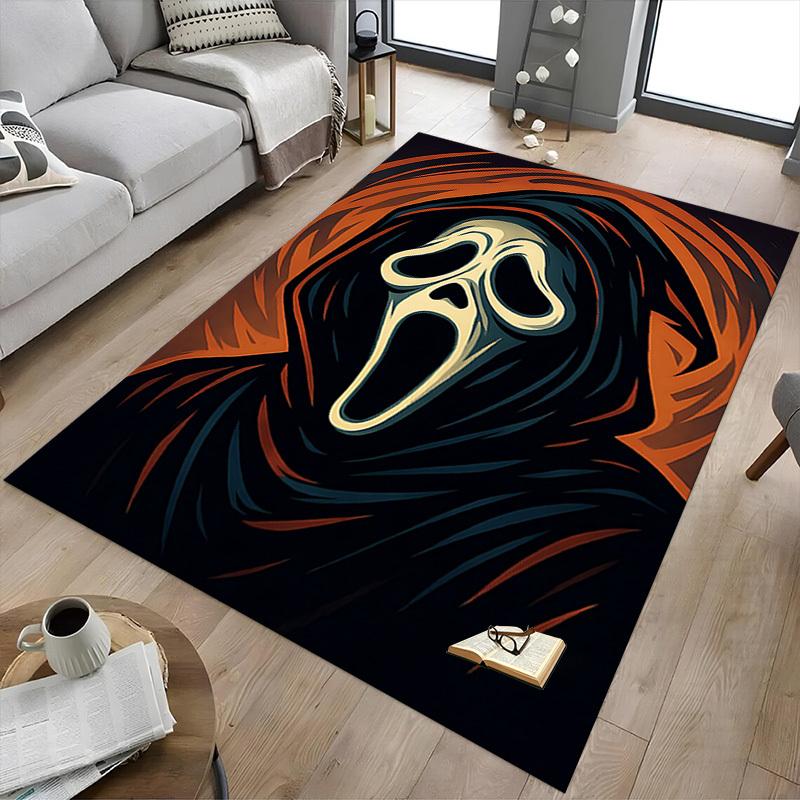 1 шт. Маска «Крик» Экстра-большой нескользящий коврик для пола, Офис, семья, спальня, студия, ковер для большой площади, ковер для помещений