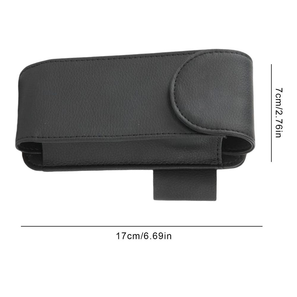 Автомобильный солнцезащитный козырек, держатель для солнцезащитных очков, кожаный магнит, футляр для очков, вешалка для очков, карточек, билетов, коробка для хранения, салон автомобиля
