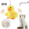 Электрическая игрушка-головоломка для кошек, перезаряжаемая, хлопающая утка, портативная, против укусов, интерактивная игрушка для кошек, бьющая крыльями утка, котенок, плюшевые игрушки
