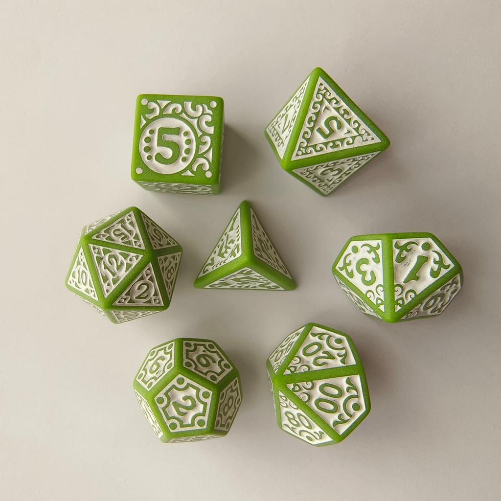 7pcs/set New Hollow Acrylic Number Dice for DND Cthulhu COC TRPG Board Game Running Team Polyhedral Dice DND Dice Set