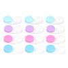 12Pcs Contact Lens Case Eco Friendly Plastic Left Right Glossy Surface Small Portable Different