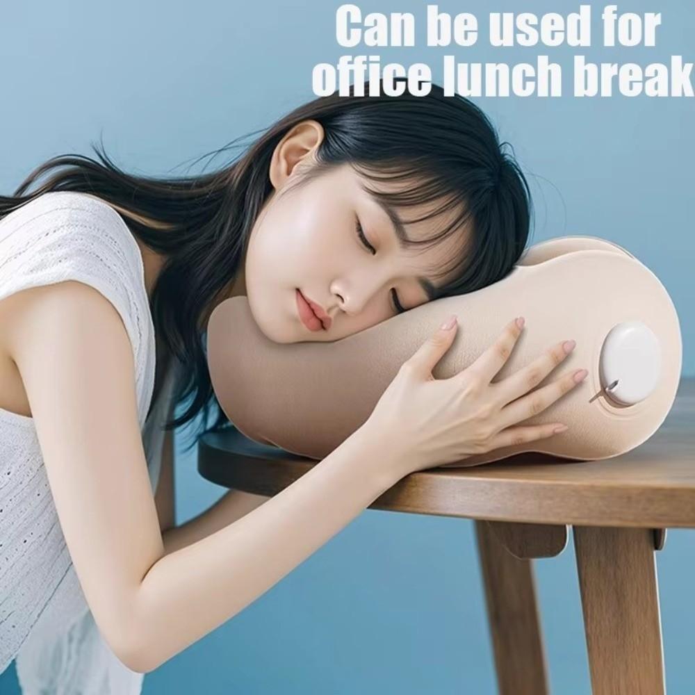 Adjustable Firmness Travel Neck Pillow Inflatable Office Napping Pillow Cloud Neck Pillow Home Use
