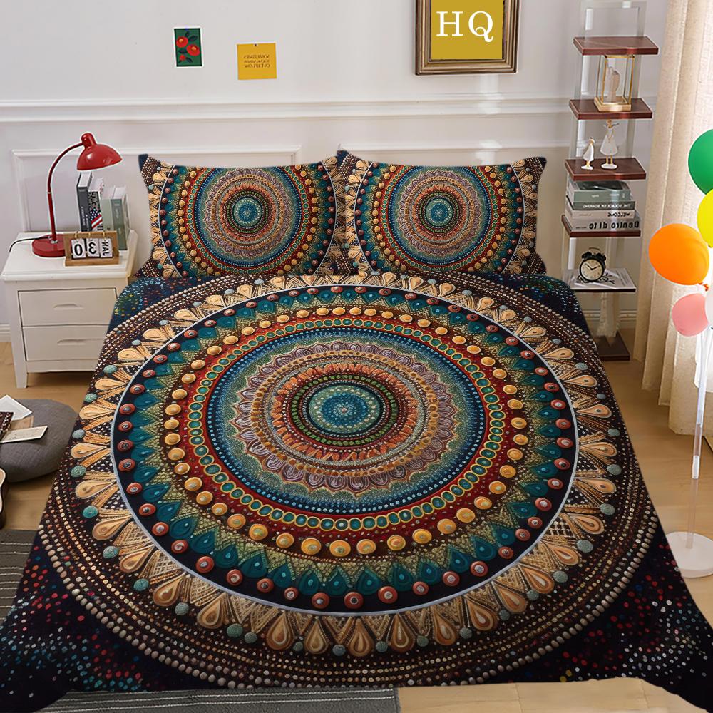 Mandala Printed Home Bedding Set Fashion Design Duvet Cover Set Single Double Size Comforter Cover Sets
