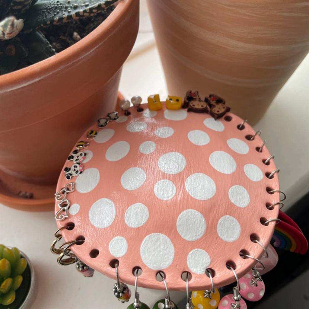 1шт Гриб Интернет знаменитость держатель для сережек смоляное украшение ручной работы, туалетный столик настольное украшение подставка для ювелирных изделий