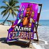 Custom Name Personalized Five Nights at Freddy's Print Beach Towel, for Trip Camping Beach Party Home Decor, Birthday Gift for Family & Friends