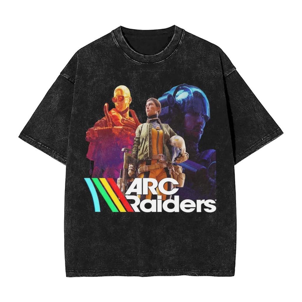 Новая игра Arc Raiders Игровые периферийные устройства Футболки с графическим принтом Унисекс Женские Ретро Стирка Хлопок Футболки Свободные Оверсайз Унисекс Модные Топы