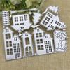 City Building House Cutting Die Scrapbooking Emboss Mold Paper Card Album Decor