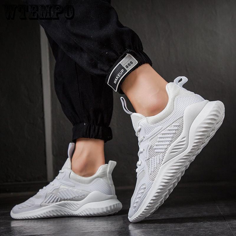 WTEMPO Летние кроссовки, мужская уличная спортивная обувь с дышащей сеткой, повседневные кроссовки с нескользящей толстой подошвой и мягкой подошвой