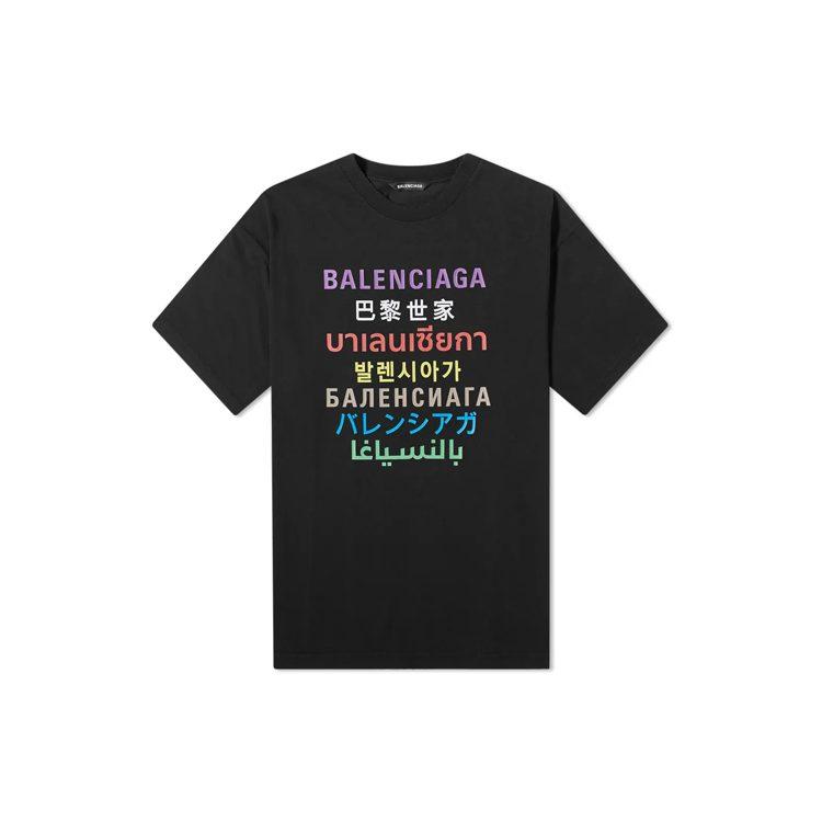 Balenciaga Языки Футболка средней посадки 612966TJVI32771