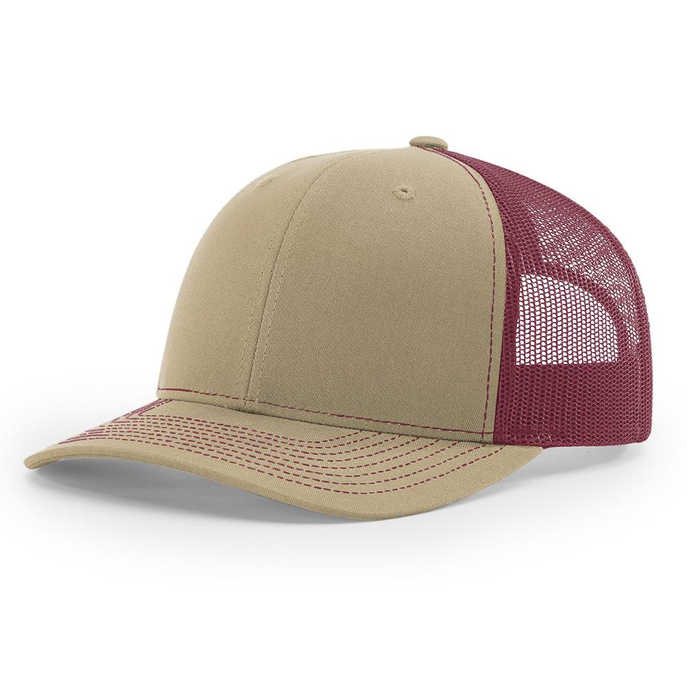 OEM Custom 6 Panel Structured Trucker Mesh Hat High Quality Cotton 3D Embroidery Logo Plain Cap Curved Brim for Velour Terry