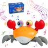 Kids Crawling Crab Toy with Electronic Automatically Avoids Moving Toy for Boys and Girls Music, Light-Up Crawl, Obstacles,