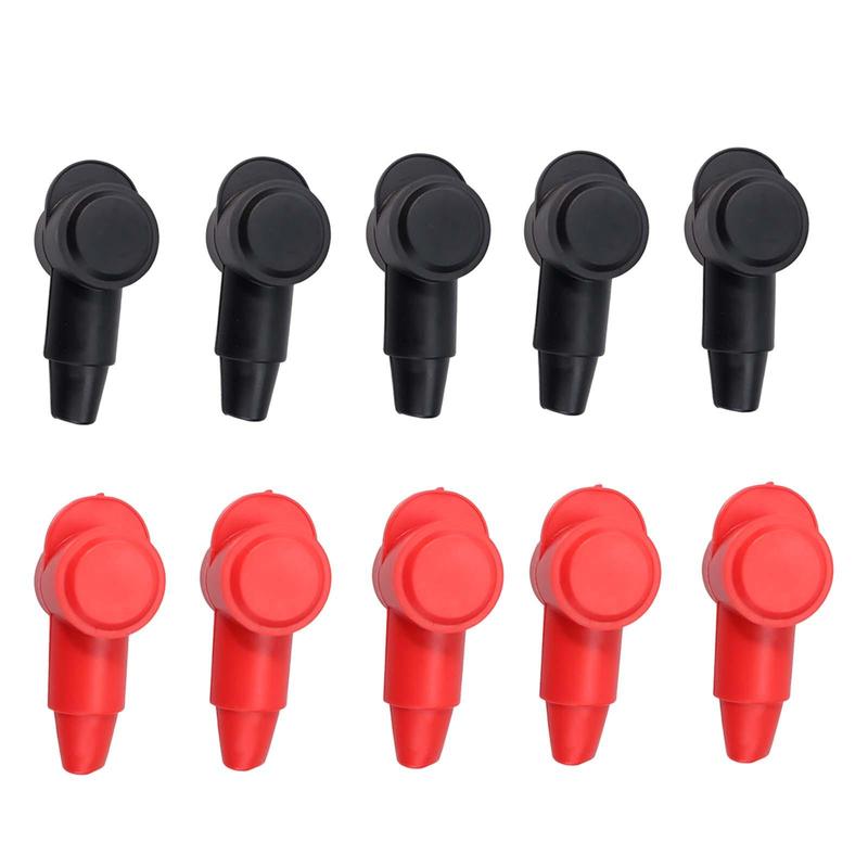 Terminal Covers Terminal Protector Cover Flexible Positive Negative Red and Black Terminal Protector Shell for Marine