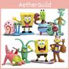 Premium 8pcs Spongebob Squarepants Patrick Star Squidward Tentacles Pvc Figures Set