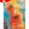 5D DIY Diamond Painting Full Round Rhinestones Flower Dandelion Diamond Embroidery