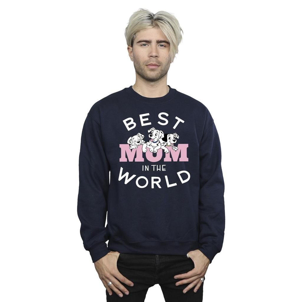 Disney Mens 101 Dalmatians Best Mum In The World Sweatshirt