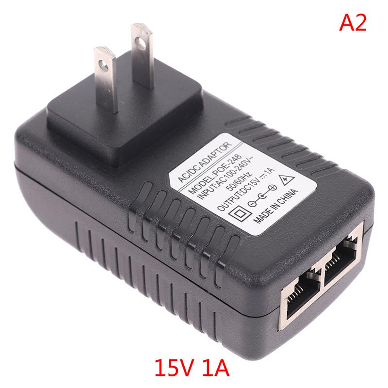 Ac 110V-240V To Dc 12V 15V 24V 48V 0.5A 1A Poe Injector Power Adapter
