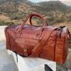 Weekend Gym Duffle Genuine Vintage Leather Bag Travel Luggage Weekend Gym