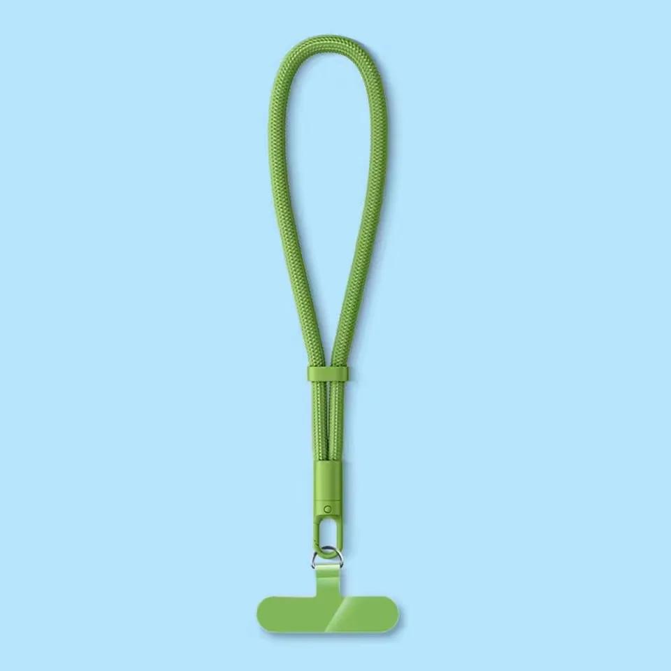 Универсальный регулируемый самоблокирующийся шнурок для мобильного телефона с защитой от потери для iPhone Samsung, короткий ремешок на запястье, прочный ремешок для сотового телефона