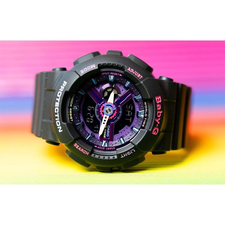 Casio Женские часы BABY-G 46,3 мм Фиолетовые BA-110TM-1A BA-110TM-1A