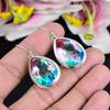 Bi-Color Tourmaline Gemstone 925 Sterling Silver Jewelry Earring 1.77" KG-1790