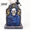Компактные предметы для витрины Хэллоуин Фигурка надгробия, Смоляной Призрак Тыква Ворона на Ретро Домике с Привидениями Статуэтка-Реквизит для Рабочего стола Праздничный