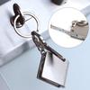 Mini Stainless Steel Retractable Measure Tape Ruler Keychain Key Ring Pendant