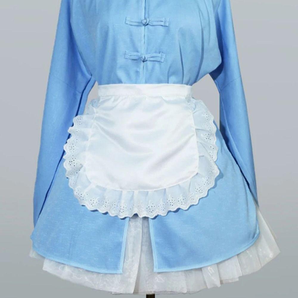 Лолита Полуталия Фартук Сексуальное Кружево Кулинарный Кухонный Фартук Новый Фартук Горничной Красота Цветок Кафе