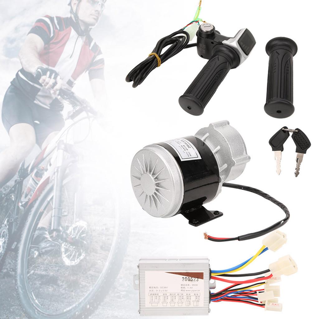 36 В 350 Вт EBike Brush Motor Controller Square Screen Electric Количество с ручкой газа