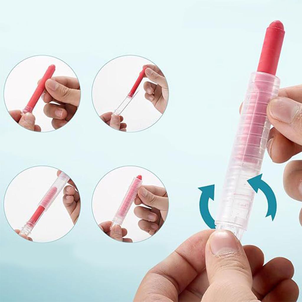 15Pcs Dustless Chalk Washable Colored Sidewalk Chalk with Chalk Holder Whiteboard Eraser for Chalkboard Blackboards