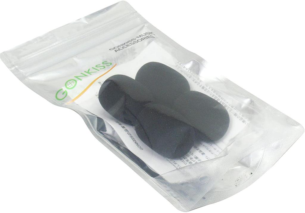 Microphone Sponge Microphone Windshield Video Shooting Microphone Windshield Large Set of 4 Black [GONKISS] On-Camera