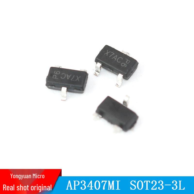 AP3407MI SOT23-3L Полевой транзистор MOSFET P-канальный В наличии