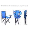 Уличное кресло для кемпинга, портативное складное кресло для газона с подлокотником, подстаканником, сумкой для хранения для кемпинга, пеших прогулок, рыбалки, пляжа
