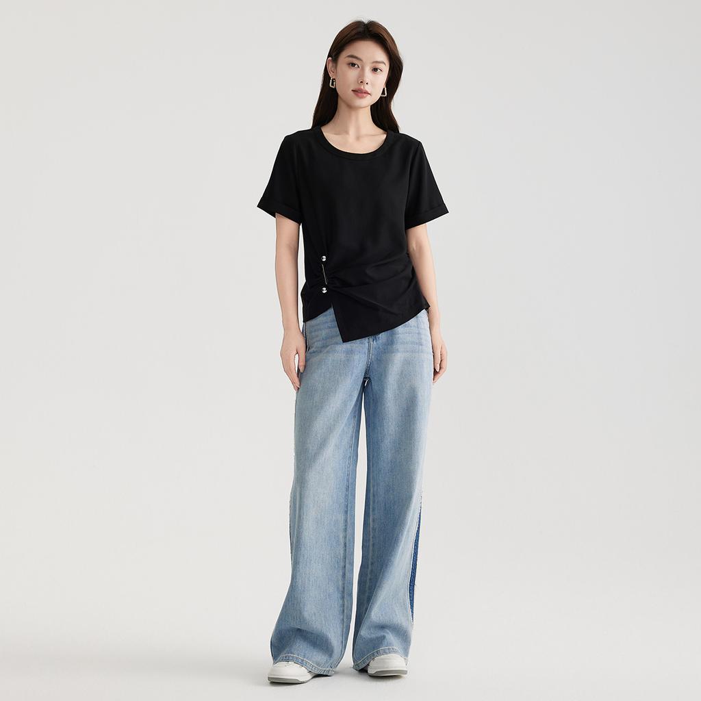 Gubang Round Neck Short-Sleeved T-Shirt