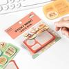 Mr. Paper 60 Sheets/Pack Sticky Note Lunch Themed DIY Notebook Decoration Suitable for Office and School Writing Notes