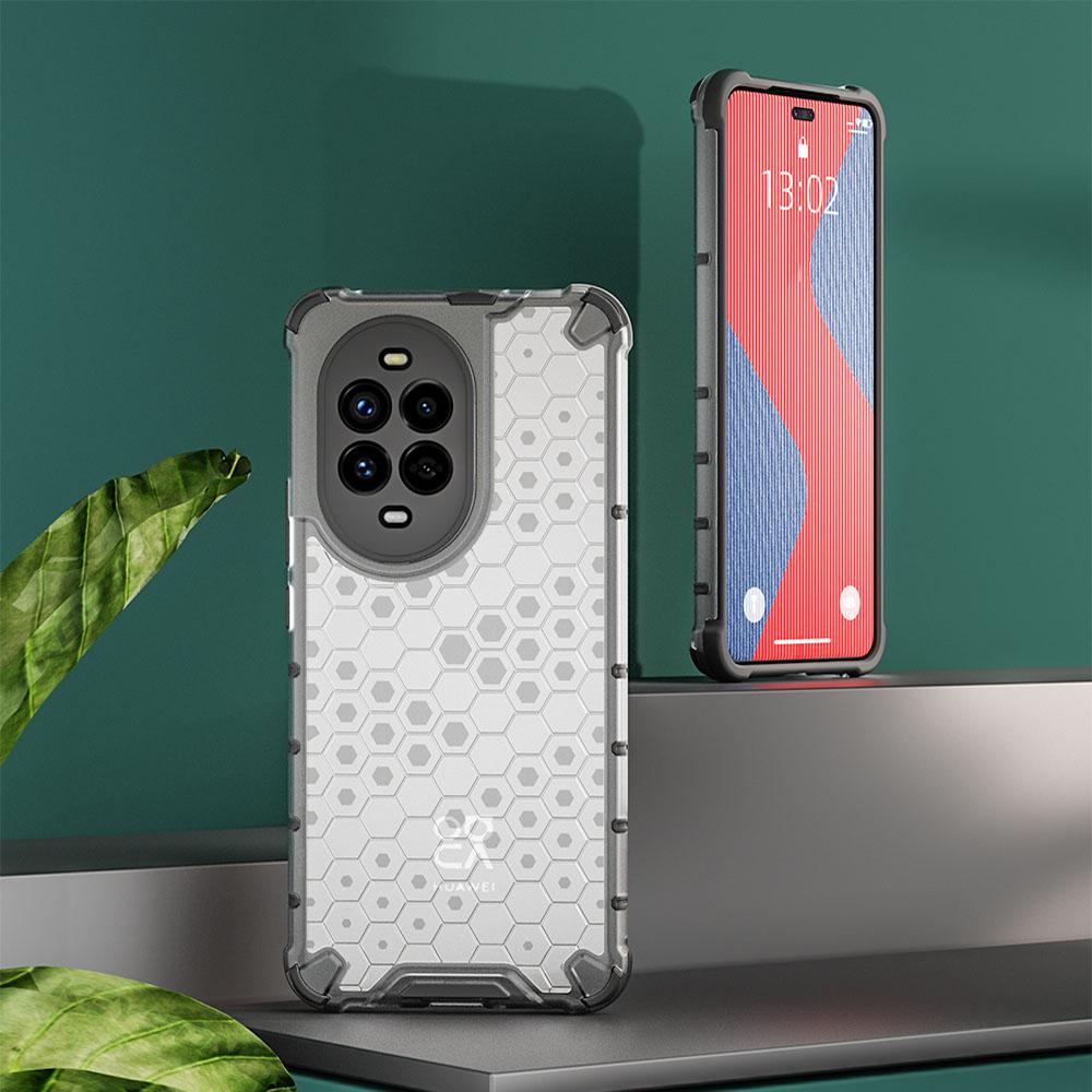 KEYSION Противоударный бронированный чехол для Huawei nova 13 Pro Мягкий силиконовый + прозрачный сотовый чехол для задней панели телефона Huawei nova 13