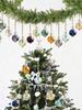 22mm Electroplating Colorful Glass Ball Pendant Crystal DIY Christmas Decoration Christmas Tree Pendant