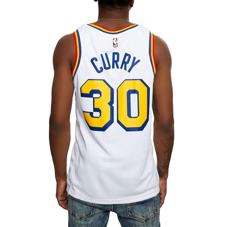 Nike Джерси NBA Retro Limited Edition, Golden State Warriors, Stephen Curry #30, мужская майка, белая BQ8108-103