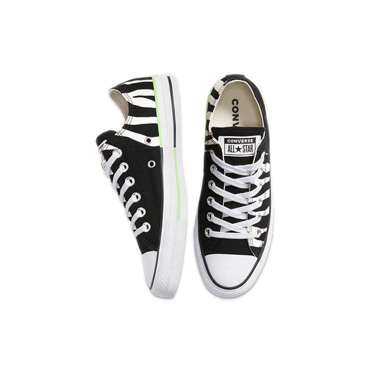Converse Chuck Taylor All Star 'Черный Зебра Неоновый Зеленый' 167667C
